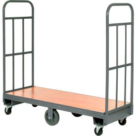 GoVets™ Wood Deck Narrow Aisle U-Boat Platform TrucK 60