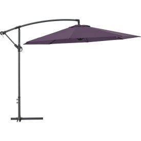 GoVets™ Cantilever Umbrella w/ Crank Tilt & Cross Brace Olefin Fabric 10'W Navy 972NV436