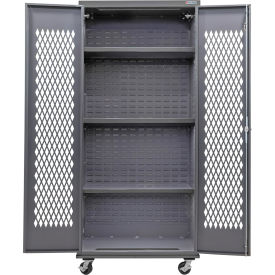 GoVets Configurable Ventilated Mobile Shelf Cabinet 36