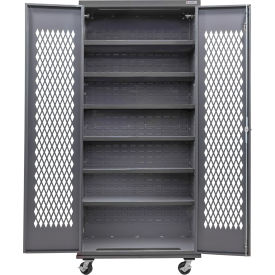 GoVets Configurable Ventilated Mobile Shelf Cabinet 36