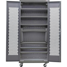 GoVets Configurable Ventilated Mobile Shelf Cabinet 36
