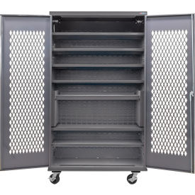 GoVets Configurable Ventilated Mobile Shelf Cabinet 48