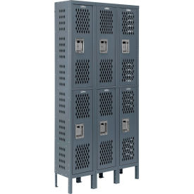GoVets™ Infinity® 2-Tier 6 Door Ventilated Locker 36