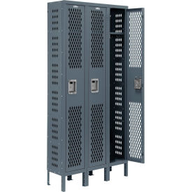 GoVets™ Infinity® 1-Tier 3 Door Ventilated Locker 36