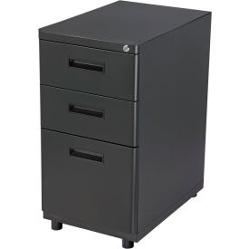Interion® Pedestal Box File Cabinet 3 Drawers 16