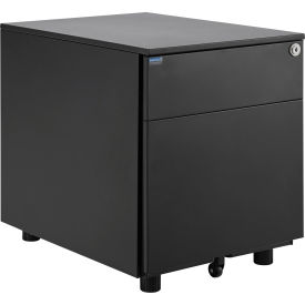 Interion® Low Height 2 Drawer Pedestal 15-1/2