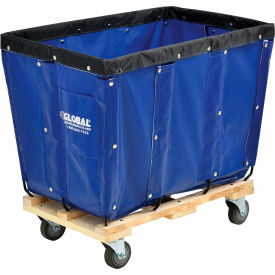 GoVets™ KD 8 Bushel Blue Vinyl Basket Bulk Truck 354BL800