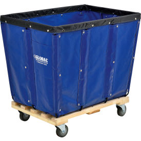 GoVets™ KD 12 Bushel Blue Vinyl Basket Bulk Truck 356BL800