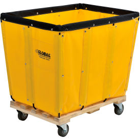 GoVets™ KD 12 Bushel Yellow Vinyl Basket Bulk Truck 356YL800