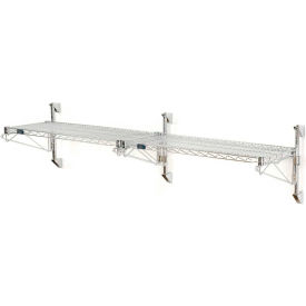 Nexel® Chrome Adjustable Wall Mount Wire Shelving 1 Shelf Add On 72
