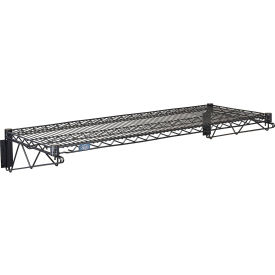 Nexel® Black Epoxy Fixed Wall Mount Shelving Starter 36
