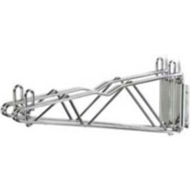 Nexel® Chrome Fixed Double Shelf Wall Mount Bracket 12