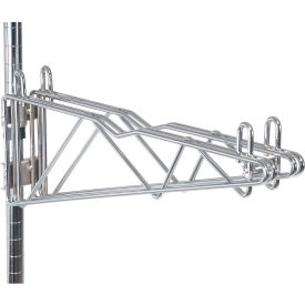 Nexel® Chrome Adjustable Double Shelf Post Bracket 12