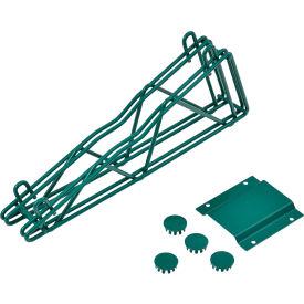 Nexel® Poly-Green® Fixed Double Shelf Wall Mount Bracket 14