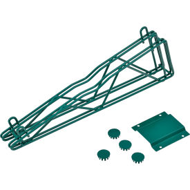 Nexel® Poly-Green® Fixed Double Shelf Wall Mount Bracket 18