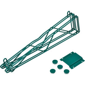 Nexel® Poly-Green® Fixed Double Shelf Wall Mount Bracket 21