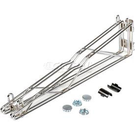 Nexel® Chrome Adjustable Double Shelf Post Bracket 24