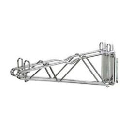 Nexel® Chrome Fixed Double Shelf Wall Mount Bracket 24
