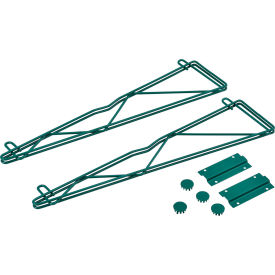 Nexel® Poly-Green® Fixed Single Shelf Wall Mount Bracket 24