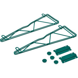 Nexel® Poly-Green® Fixed Single Shelf Wall Mount Bracket 18