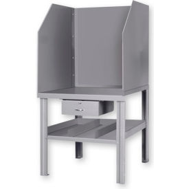 GoVets™ Arc Welding Bench W/ Solid Sides & Center Drawer 36