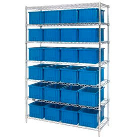GoVets™ Chrome Wire Shelving With 24 8