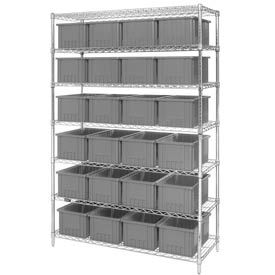 GoVets™ Chrome Wire Shelving With 24 8