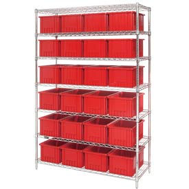 GoVets™ Chrome Wire Shelving With 24 8