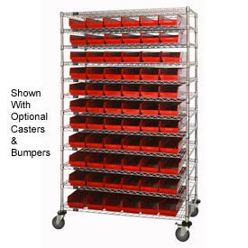 GoVets™ Chrome Wire Shelving with 66 4