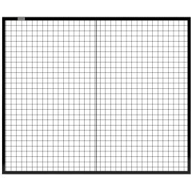 GoVets™ Machine Wire Guard Panel 6'W Black 487BK800
