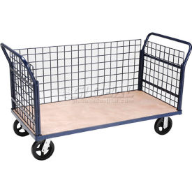 GoVets™ Euro Truck With 3 Wire Sides & Wood Deck 60 x 30 2400 Lb. Capacity 688952