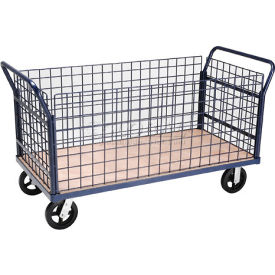GoVets™ Euro Truck With 4 Wire Sides & Wood Deck 60 x 30 2400 Lb. Capacity 694952