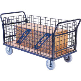 GoVets™ Euro Truck With 4 Wire Sides & Wood Deck 60 x 30 1200 Lb. Capacity 695952