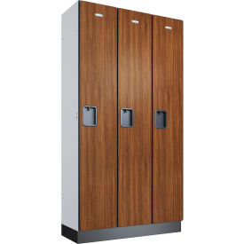 GoVets™ 1-Tier 3 Door Wood Locker 36