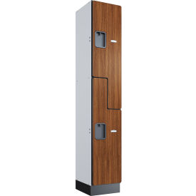 GoVets™ Z-Style 2-Tier 2 Door Wood Locker 12