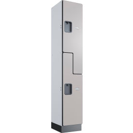 GoVets™ Z-Style 2-Tier 2 Door Wood Locker 12