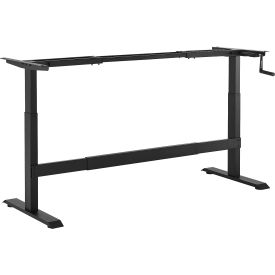 Workbench Frame and Leg Kit for 48/60/72 Manual Hand Crank Adjustable Height - Black 780BK493