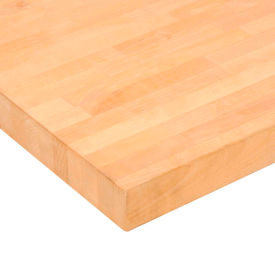 GoVets™ Workbench Top Birch Butcher Block Square Edge 60
