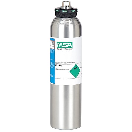 Calibration Gas, Carbon Dioxide, Hydrogen Sulfide, 58 L, RP Connection, +/-5% Accuracy MPN:10153801