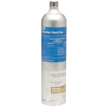 Calibration Gas, Hydrogen Sulfide, Sulphur Dioxide, 58 L, RP Connection, +/-10% Accuracy MPN:10153807