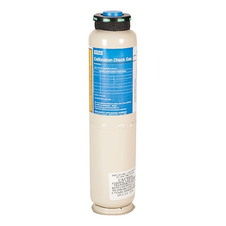 Calibration Gas, Hydrogen Sulfide, 116 L, RP Connection, +/-10% Accuracy, 500 psi Max. Pressure MPN:10153846