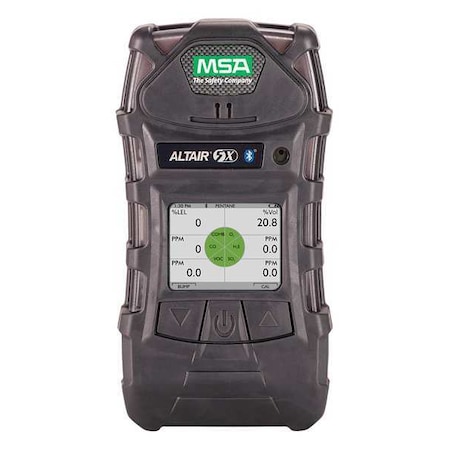 ALTAIR 5X Multi-Gas Detector, IP65, Audible, Vibrating, Visual, Monochrome, 20 hr Battery Life MPN:10165446