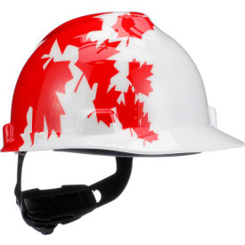 MSA V-Gard® Canadian Freedom Series Protective Cap White With Red Maple Leaf 10050613