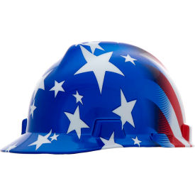 MSA V-Gard® American Freedom Series Slotted Protective CapAmerican Stars & Stripes 10052945