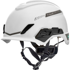 MSA V-Gard® H1 Safety Helmet Trivent Fas-Trac® III Pivot ANSI EN12492 White 10194783