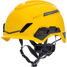 MSA V-Gard® H1 Safety Helmet Trivent Fas-Trac® III Pivot ANSI EN12492 Yellow 10194787