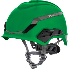 MSA V-Gard® H1 Safety Helmet Novent Fas-Trac® III Pivot ANSI CSA EN397 Green 10194794