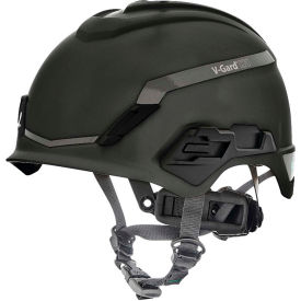 MSA V-Gard® H1 Safety Helmet Novent Fas-Trac® III Pivot ANSI CSA EN397 Black 10194798