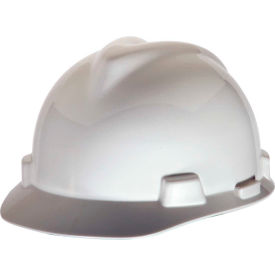 MSA V-Gard® Hard Hats Front Brim Staz-On® Pin-Lock Suspension White 463942 463942