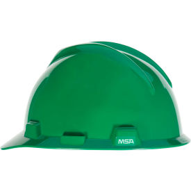 MSA V-Gard® Hard Hats Front Brim Fas-Trac® Suspension Green 475362 475362